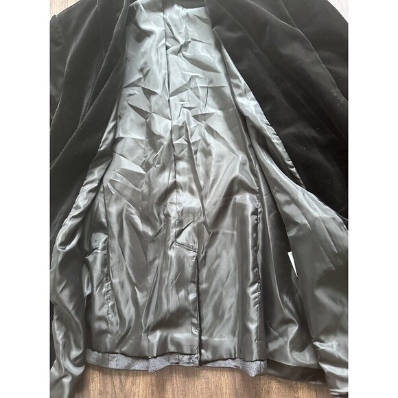 INC International Concepts Women's Velvet Blazer Chic Jacket Velour Black P S - Picture 11 of 12